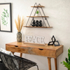 Rustic Peace Sign Decor for Tabletop 16 Inch, Distressed White