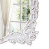 Vintage Oval Wall Mirror with Wavy Edge