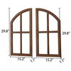 Farmhouse Arched Window Frame Wall Decor 30 inch