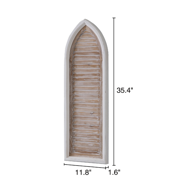 Farmhouse Wood Shutters for Windows Inside 12 X 35 Inch
