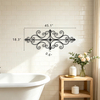 Wrought Iron Wall Decor 45" x 18"