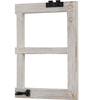 Small Rustic Window Frame Wall Decor 12 X 16 Inch, Washed White
