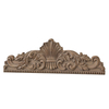 Large Wooden Wall Pediment, 33x10 Farmhouse Scroll Wall Art