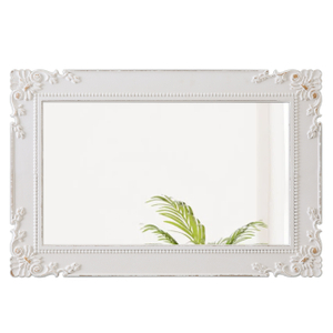 Antique White Bathroom Mirror 24 x 36 Inch