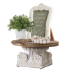 Rustic 6 Inch Tall Pedestal Stands, Wooden Display Riser