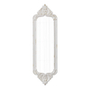 Vintage White Wooden Wall Mirror