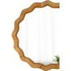 24 Inch Round Woven Rattan Wall Mirror