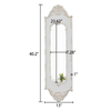 Vintage Rectangular Wall Mirror 13" x 40"