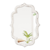 Rustic Scalloped Oval Mirrors 18 X 24 Inch, Wood Frame