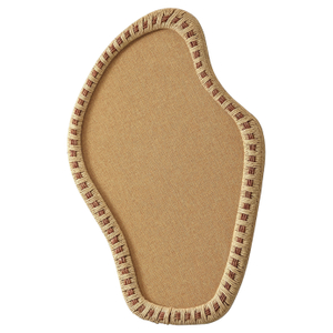 29x19 Inch Wavy Linen Bulletin Board, Rattan Frame Linen Pin Boards