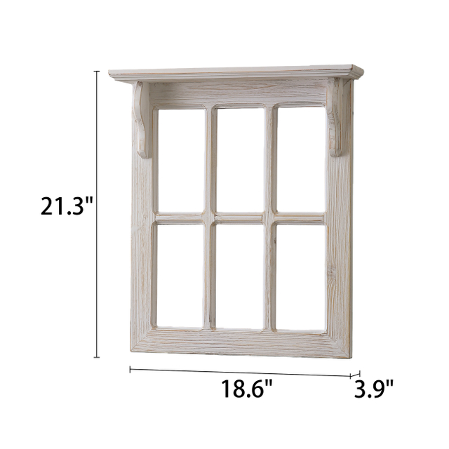 Rustic Window Frame Wall Decor Living Room 18 X 21 Inch