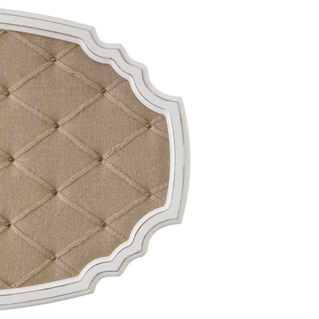 Oval Linen Bulletin Board for Wall 24"x36"