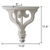 Victorian Semicircle Floating Shelf