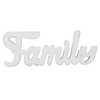 Rustic Wooden Family Signs for Home Decor 15", Distressed White