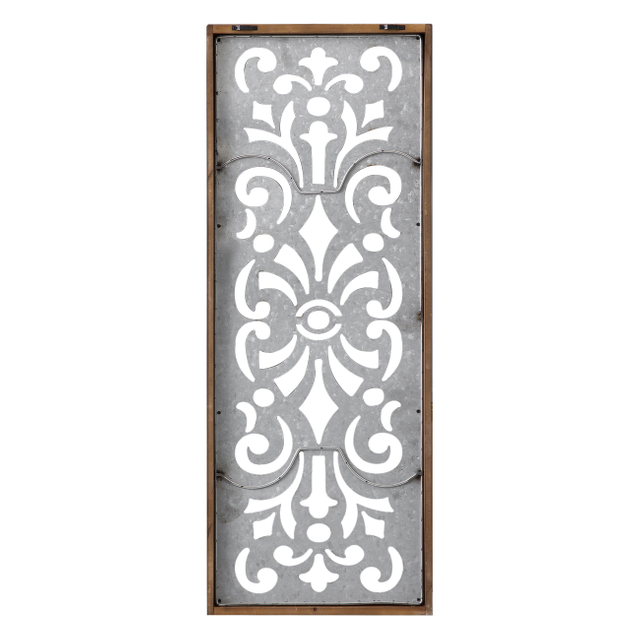 Farmhouse Galvanized Wall Decor, 12" x 32", 1 Piece