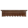 Wood Scalloped Decorative Floating Shelves