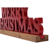 Rustic Red Merry Christmas Signs for Home Decor 16 Inches