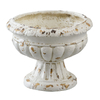  Vintage Large Pedestal Vase, 11 Inches Tall, Handmade Shabby Chic