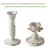 Resin Small Taper Candle Holders Set of 2, Candle Stick Holder Vintage