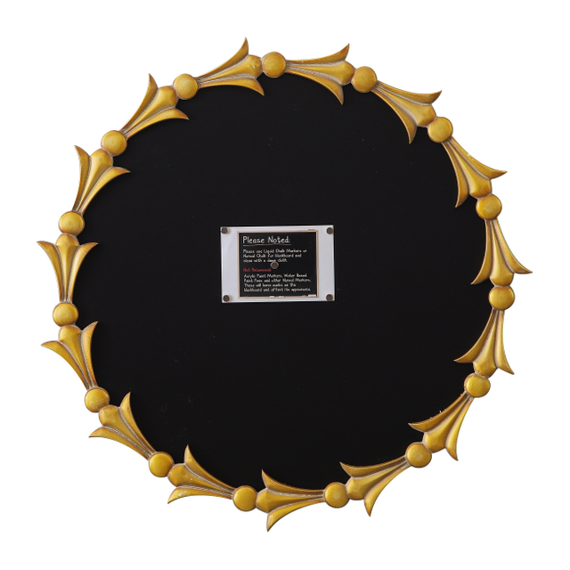 27 Inches Round Black Magnetic Board With Framed