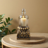 Vintage Gold Pedestal Stand for Display, 5" H Resin Decorative Riser Base