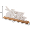 Rustic Happy Easter Sign with Bunny for Table Centerpieces 16 Inch