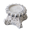  Small Resin Plant Stand, 6" H Rustic Pillar Candle Pedestal