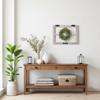 Small Rustic Window Frame Wall Decor 12 X 16 Inch, Washed White