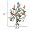 Decorative Small Metal Leaf Wall Decor 16 X 12 Inch