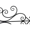 Black Metal Wall Decor 45" x 18"