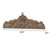 Large Wooden Wall Pediment, 33x10 Farmhouse Scroll Wall Art