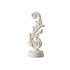 Vintage Wood Sculptures Home Decor 13 in, Distressed Finish White