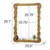 Antique Gold Baroque Mirrors for Wall Decor 30 X 21 Inch