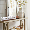 Rustic Mrs and Mrs Wedding Decor Sign for Table 16 Inch