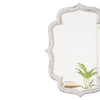 Rustic Scalloped Oval Mirrors 18 X 24 Inch, Wood Frame