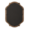 Rustic Scalloped Oval Mirror 28 X 20 Inch, Distressed White
