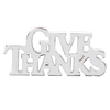 Rustic Small Give Thanks Sign for Thanksgiving Table Decor