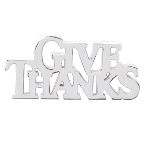 Rustic Small Give Thanks Sign for Thanksgiving Table Decor