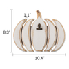 Rustic Small Pumpkin Table Decor with Stand and Clip 8 X 10 Inch