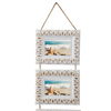 3x5 Vintage Collage Picture Frames for Wall, Distressed White