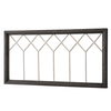 Farmhouse Window Frame Wall Decor 19 X 39 Inches, Washed Black