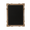 Rustic Framed Bulletin Board, Fabric Pin Boards for Walls 25" × 19.7"
