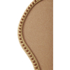 29x19 Inch Wavy Linen Bulletin Board, Rattan Frame Linen Pin Boards