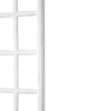 Set of 2 Hanging Rustic White Wood Arched Window Frame Wall Decor