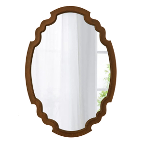 Hanging Farmhouse Oval Mirrors for Wall Decor 16 X 22 Inch