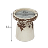 Rustic Wood Candle Holders Pillar, Handmade Distressed