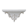 French Wooden Shelf for Wall, 14 Inch Long Floating Shelf | Vintage White Decorative Wall Shelf, Figurines Picture Ledge Shelf, Small Hanging Shelf for Kitchen, Living Room, Bathroom