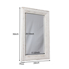 Large Vintage Mirrors for Wall 24 x 36 inches, Distressed White