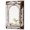 Farmhouse Small Arched Mirrors 16 X 12 Inch, Distressed White