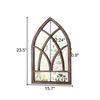 Farmhouse Arched Window Mirror Wall Decor 16 X 24 Inch